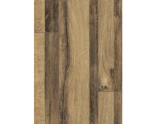 Nahaufnahme von Laminatboden mit Holzoptik