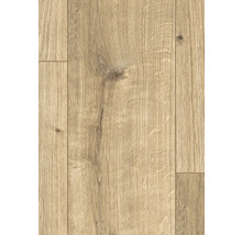 Nahaufnahme von Laminatboden mit Holzoptik