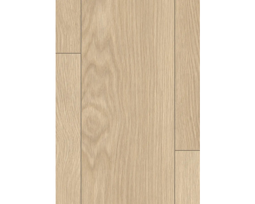 Nahaufnahme von Laminatboden in Holzoptik