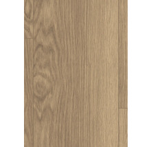 Nahaufnahme von Laminatboden in Holzoptik