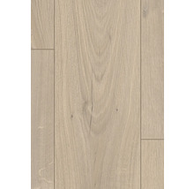 Nahaufnahme von Laminatboden in Holzoptik