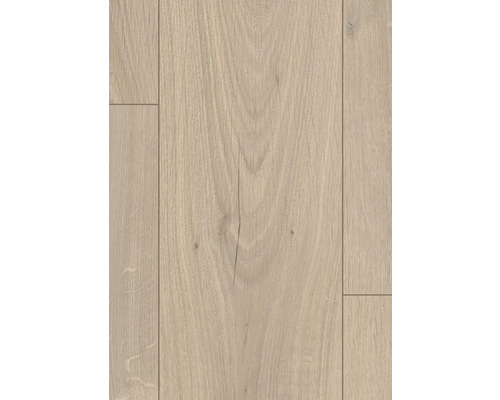 Nahaufnahme von Laminatboden in Holzoptik