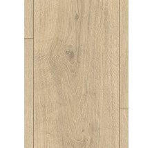 Nahaufnahme von Laminatboden in Holzoptik