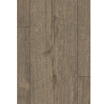 Nahaufnahme von Laminatboden mit Holzoptik