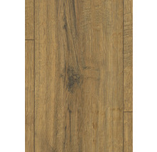 Nahaufnahme von Laminatboden mit Holzoptik