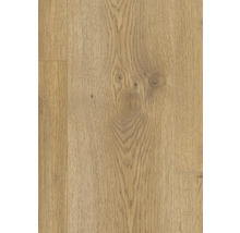 Nahaufnahme von Laminatboden in Holzoptik