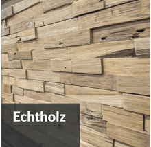 Wandverkleidung aus echtem Holz