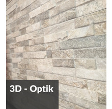 Wandfliesen in Steinoptik mit 3D Effekt