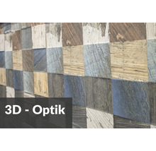 Fliesenwand mit 3D Optik