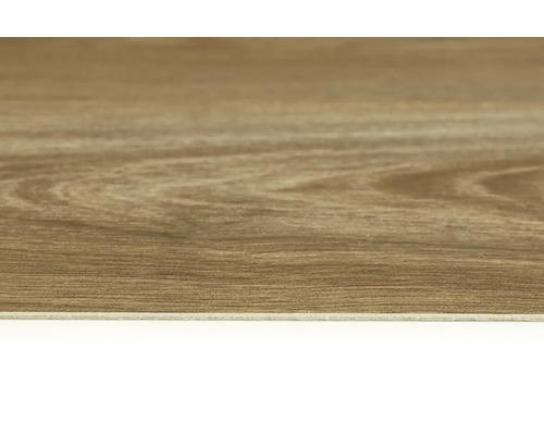 Nahaufnahme einer Bodenfliese mit Holzoptik