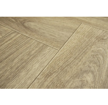 Nahaufnahme von Laminatboden mit Holzoptik