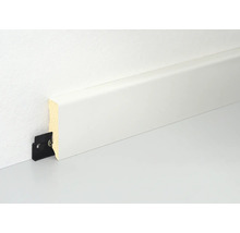 Sockelleiste aus Holz mit Clip zur Befestigung an der Wand