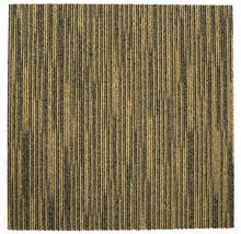 Quadratischer Teppich mit Streifenmuster