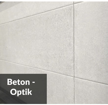 Graue Fliesen in Betonoptik für Wandgestaltung