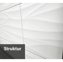 Wandfliesen mit Wellenstruktur
