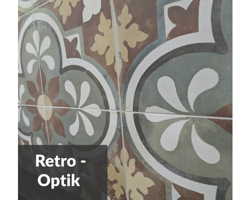 Fliesen mit Retro-Muster