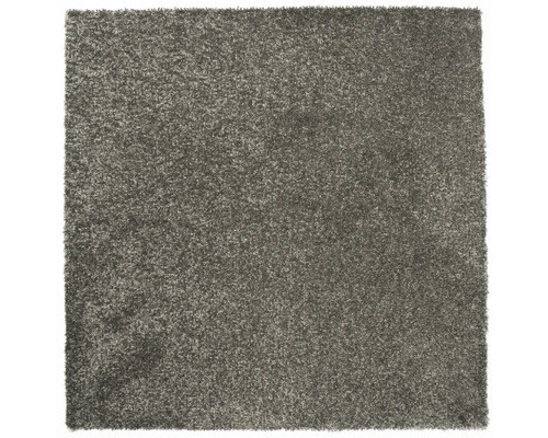Grauer Teppich mit Hochflor