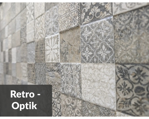 Wandfliesen in Retro-Optik