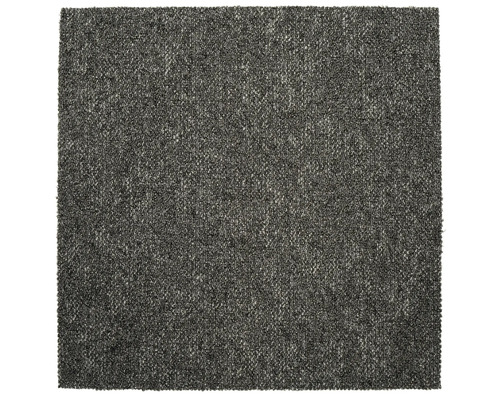 Grauer Teppich mit melierter Textur