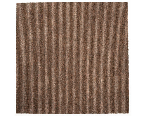 Brauner Teppich mit Streifenmuster