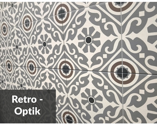 Fliesen mit Retro-Muster