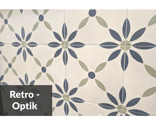 Produktbild 3 (groß) Fliesen mit floralem Retro-Design