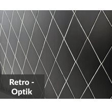 Wandfliesen in Retro-Optik mit Rautenmuster