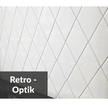 Wandfliesen im Rautenmuster