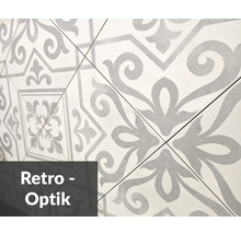 Fliesen mit Retro-Muster für Wand und Boden