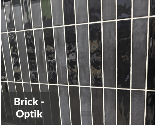 Rechteckige Wandfliesen im Mauerziegeldesign