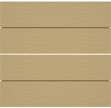 Holzfassade aus vier Brettern