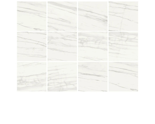 Produktbild 5 (groß) Mehrere weiße Fliesen mit Marmoroptik.