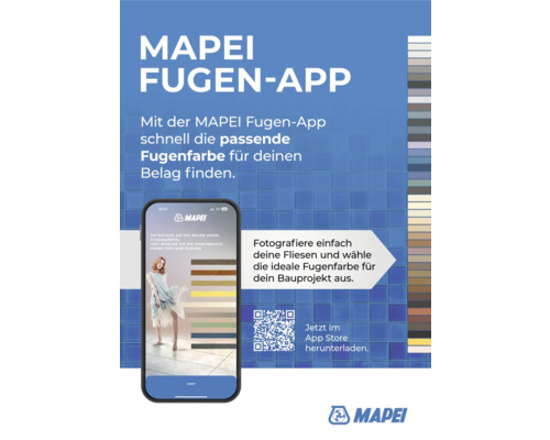 Mapei Fugen App zur Auswahl der passenden Fugenfarbe