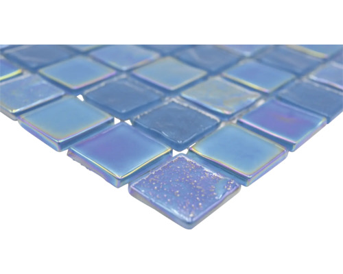 Nahaufnahme von Glasmosaikfliesen