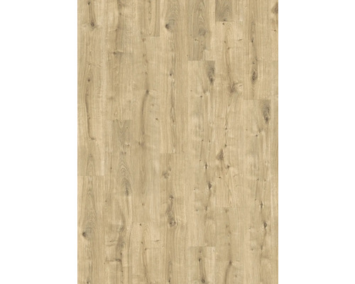 Bodenbelag in Eichenoptik mit sichtbaren Astlöchern und natürlicher Holzmaserung.