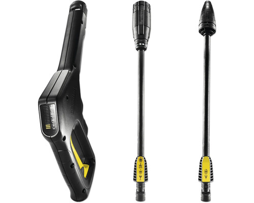 Kärcher Hochdruckpistole mit Strahlrohr und Dreckfräser für Hochdruckreiniger.