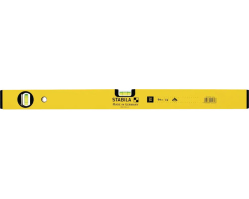 Stabila Wasserwaage Type 70 aus Aluminium mit einer Länge von 60 Zentimetern.