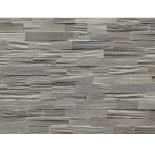 Wandverkleidung aus Stein in Holzoptik