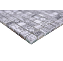 Mosaikfliese aus Glas und Stein