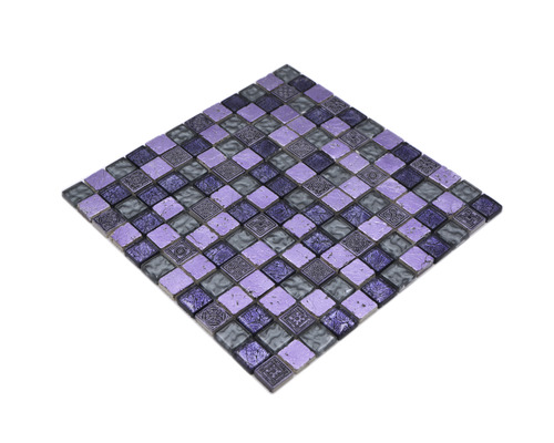 Glasmosaik XCM CB74 Mix lila 30x30 cm