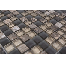 Mosaikfliese mit Glas- und Marmoroptik