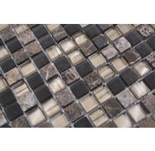 Mosaikfliesen aus Glas und Naturstein