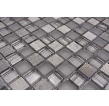 Mosaikfliese aus Glas und Stein