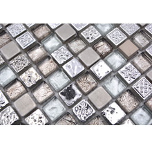 Mosaikfliesen aus Glas und Stein