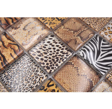 Mosaikfliese mit Tiermuster