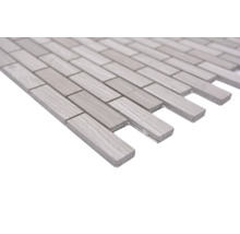 Mosaikfliese im Querformat, Holzoptik