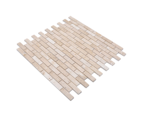 Natursteinmosaik Selbstklebend SAM 4NM92 Travertin beige 30x30,5 cm