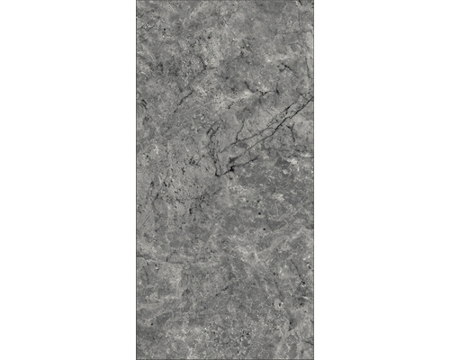 Graue Fliese mit Marmoroptik.