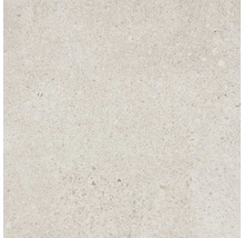 Nahaufnahme einer hellen Bodenfliese mit gesprenkelter Textur