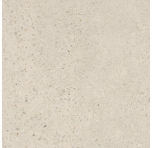 Nahaufnahme einer beigen Terrazzo-Fliese